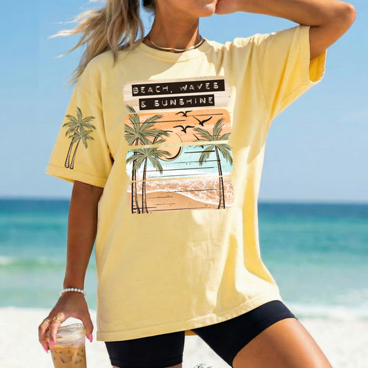 Beach Waves Sunshine