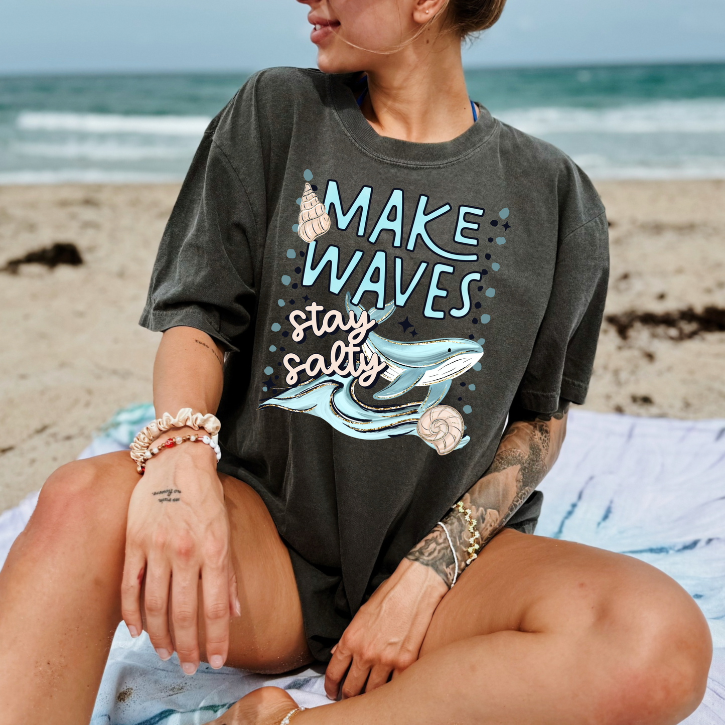 Make Waves Stay Salty Whale
