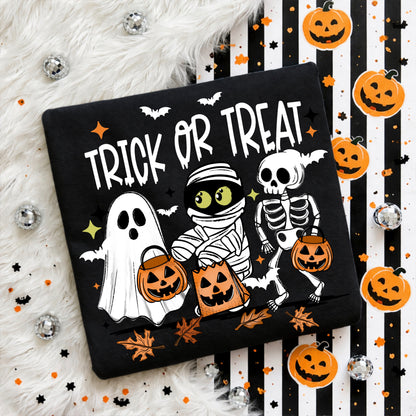 Ghost Mummy Skeleton Trick Or Treat