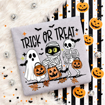 Ghost Mummy Skeleton Trick Or Treat