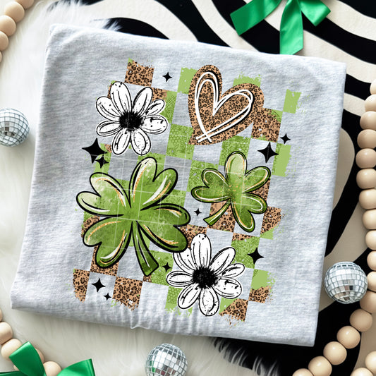 Leopard Shamrock Checker