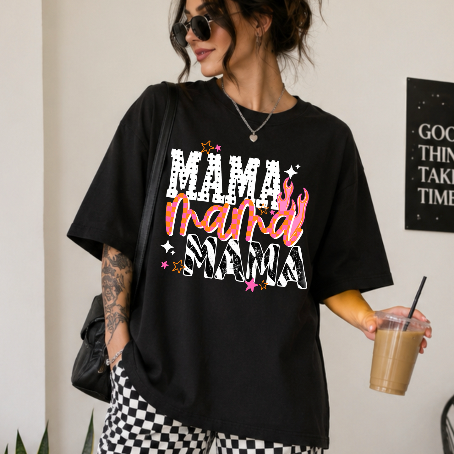 Mama Pink And Orange Zebra