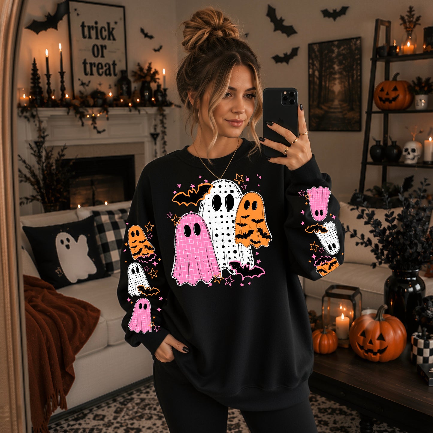 Pink And Orange Ghosties