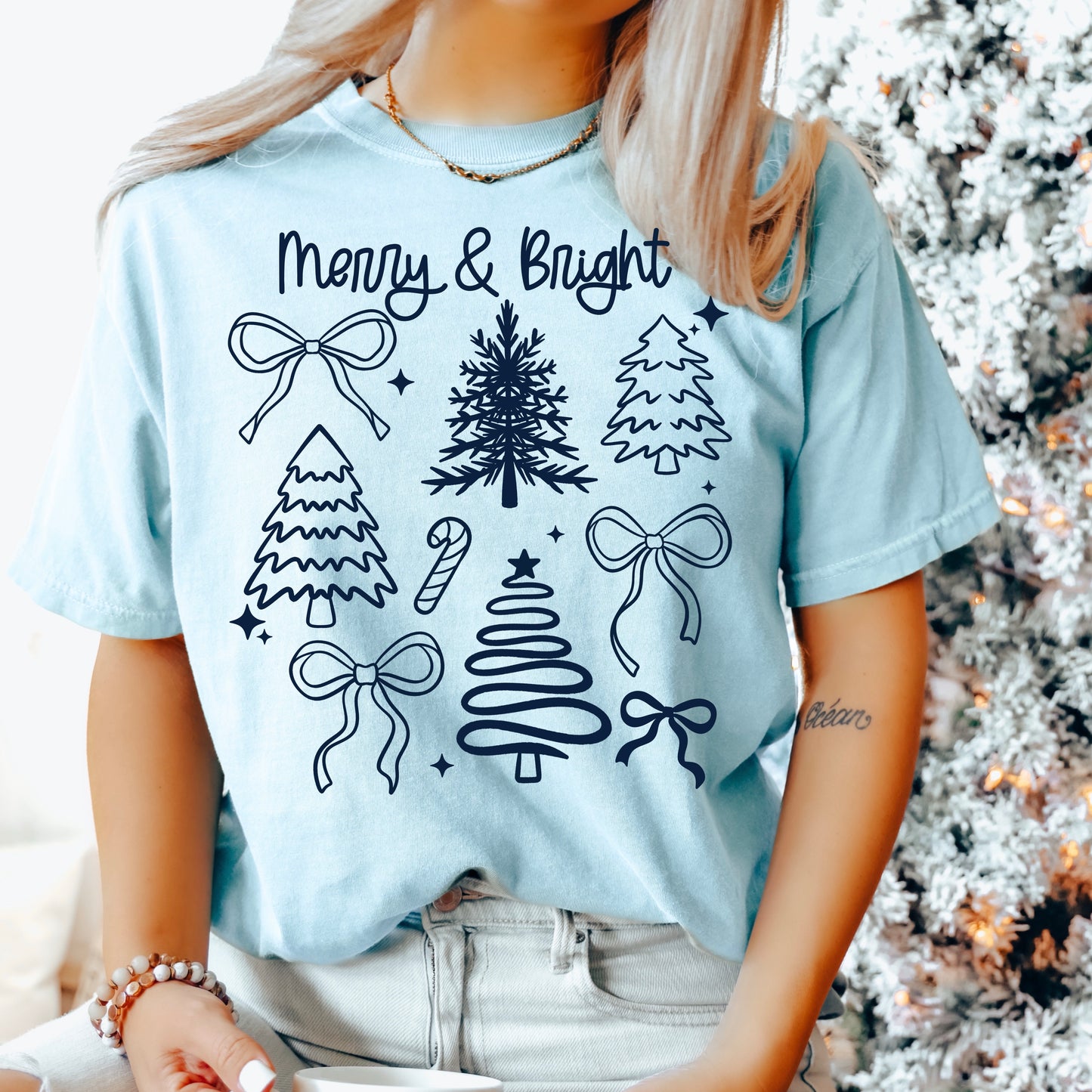 Merry And Bright Trees Collage