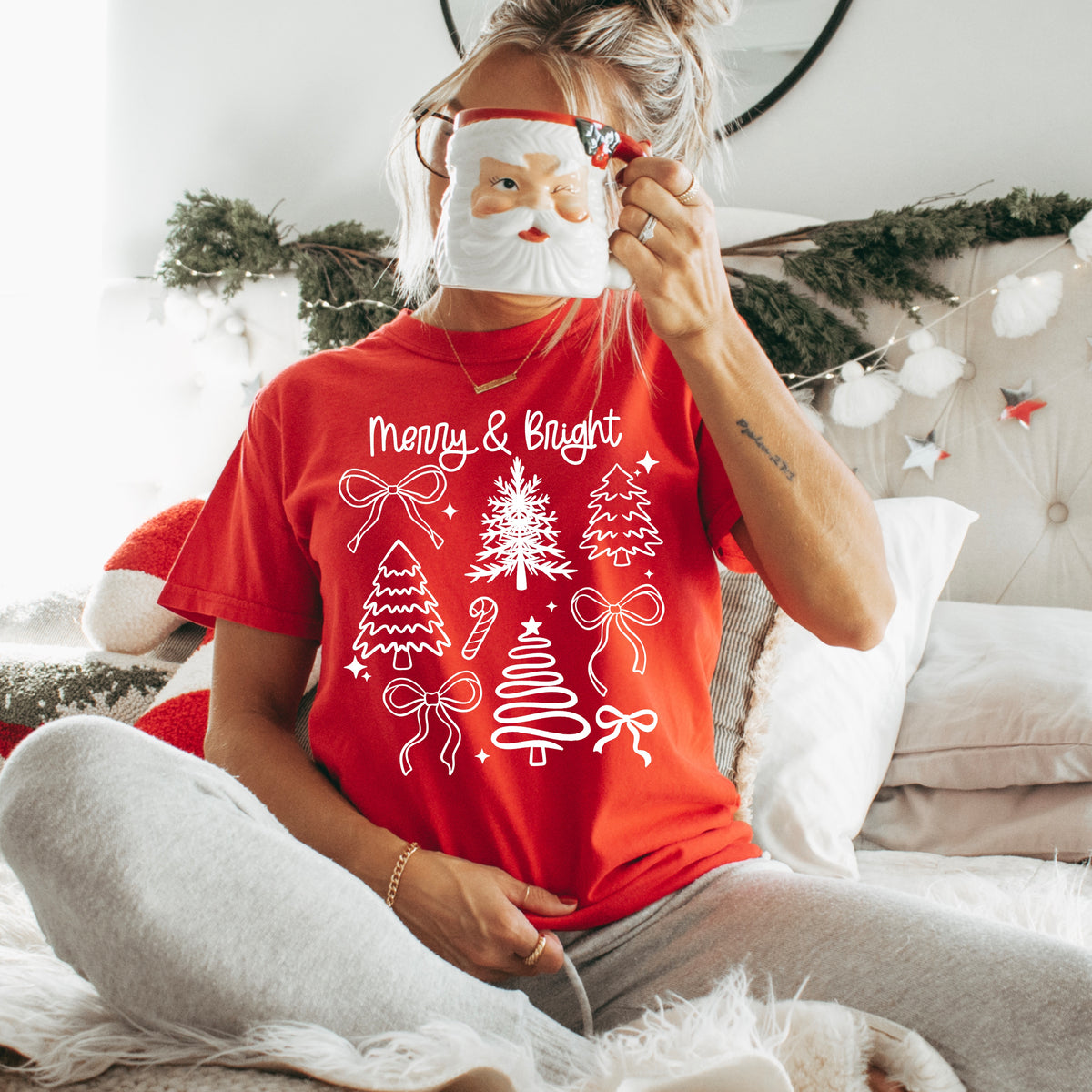 Merry And Bright Trees Collage