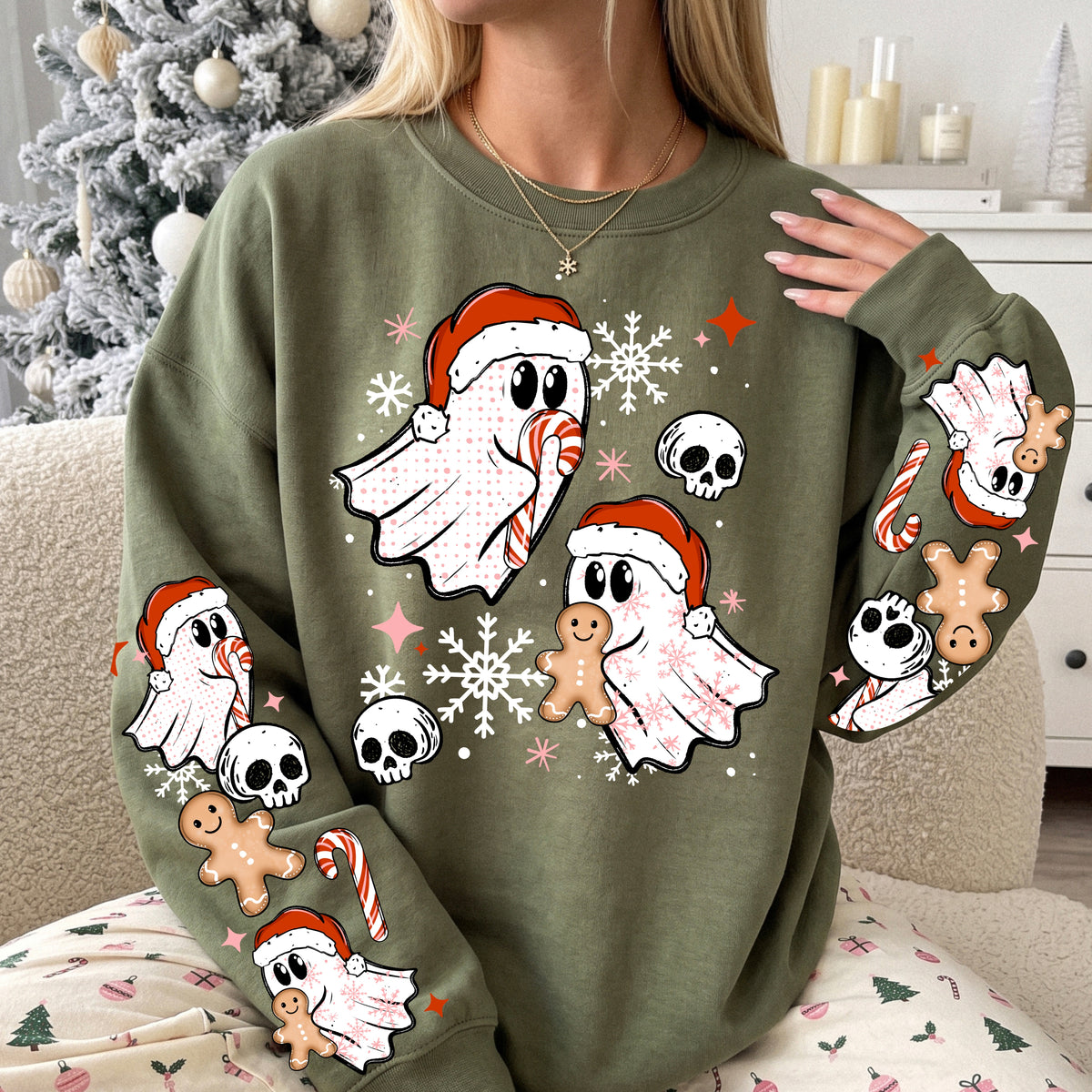 Christmas Ghosts With Gingerbread