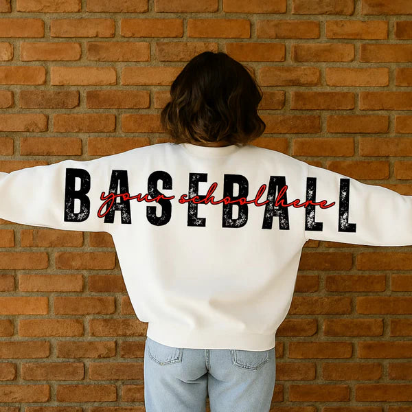 Long Distressed Baseball - CUSTOMIZABLE