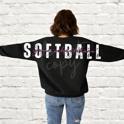 CUSTOMIZABLE - Long Distressed Softball