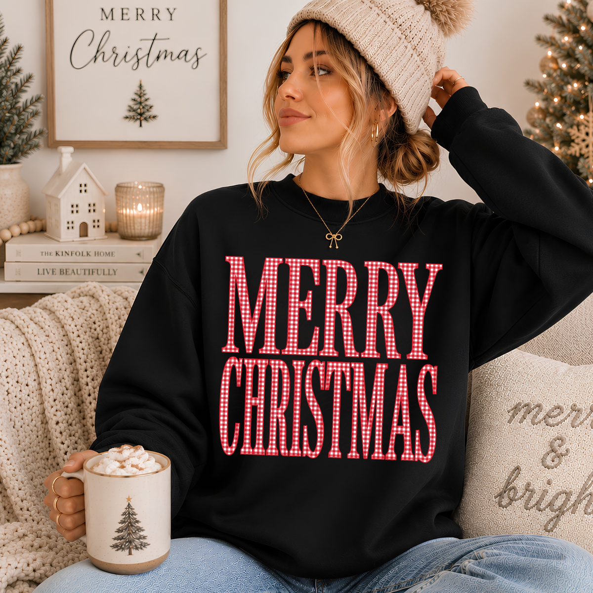 Merry Christmas Gingham