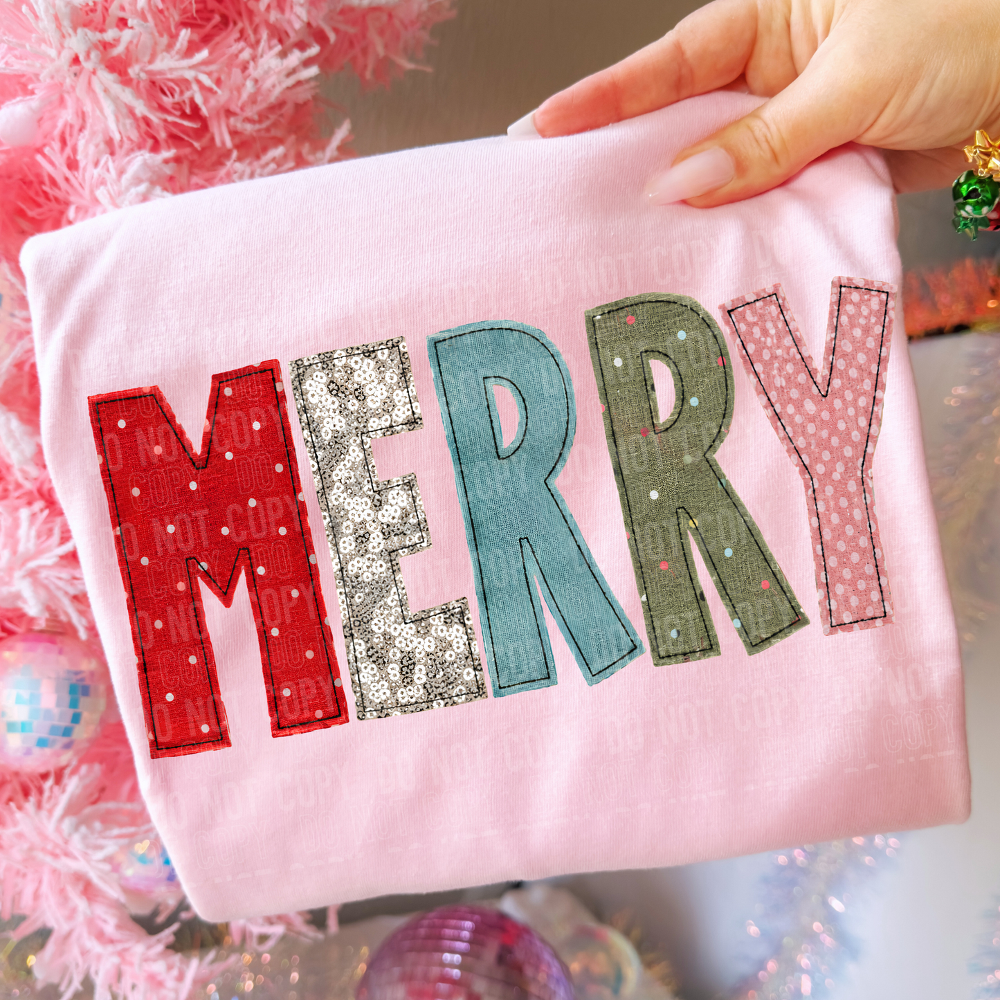 Stitched Merry Patch