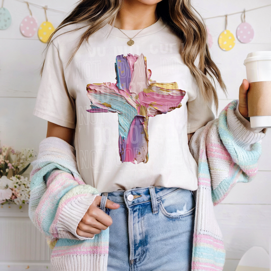 Pastel Painted Cross