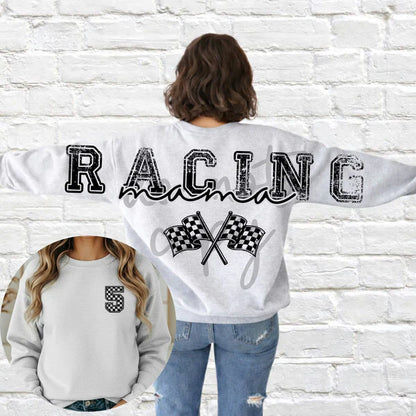 Long Distressed Racing With Pocket Number