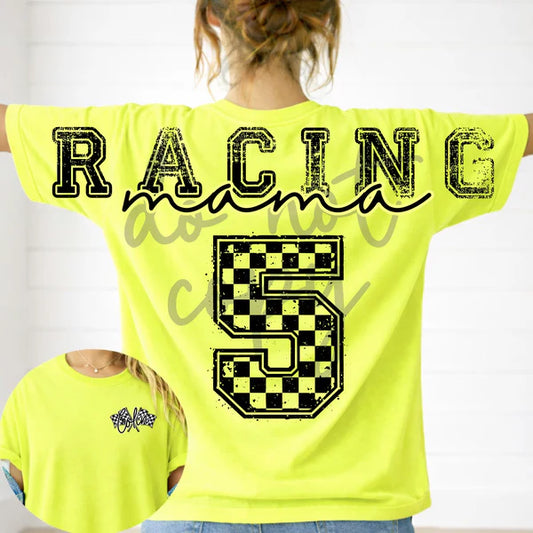 Long Distressed Racing With Number And Pocket Name
