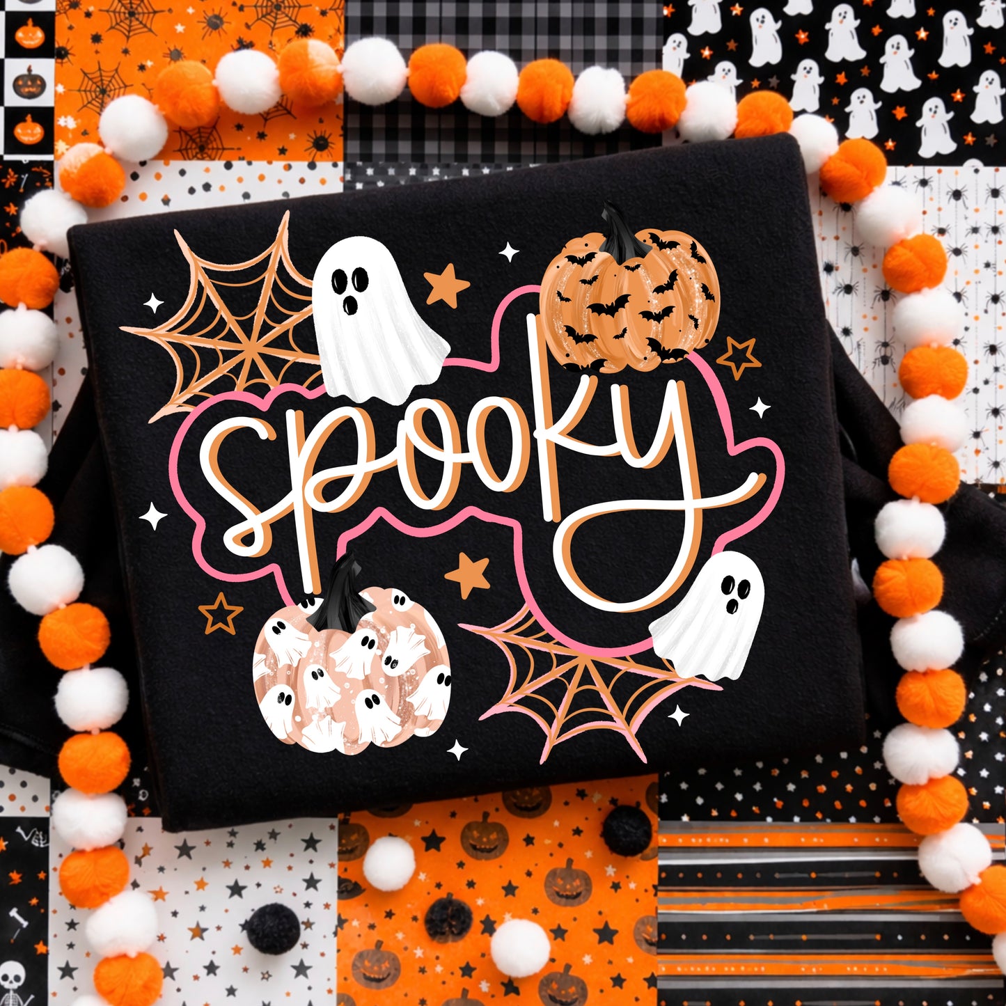 Spooky Cursive With Pumpkins