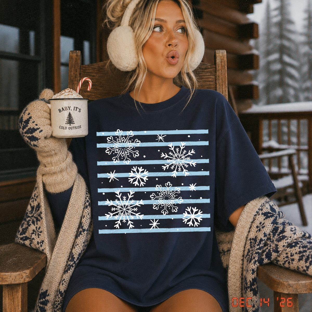Stripes And Snowflakes