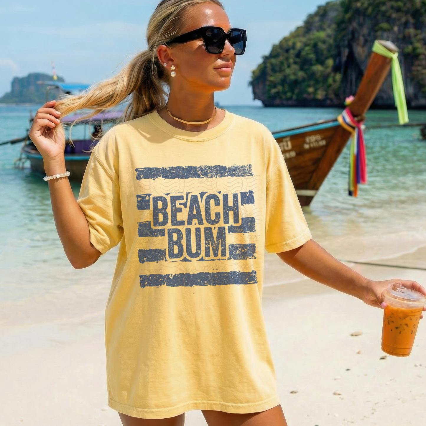 Summer Stripes Beach Bum