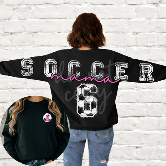 Long Distressed Soccer With Number And Pocket Number