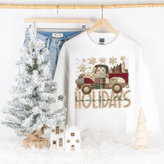 Truck Home For The Holidays Patchwork