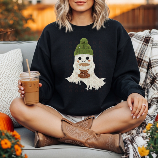 Yarn Ghost Coffee Green Hat