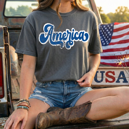 America Retro Distressed