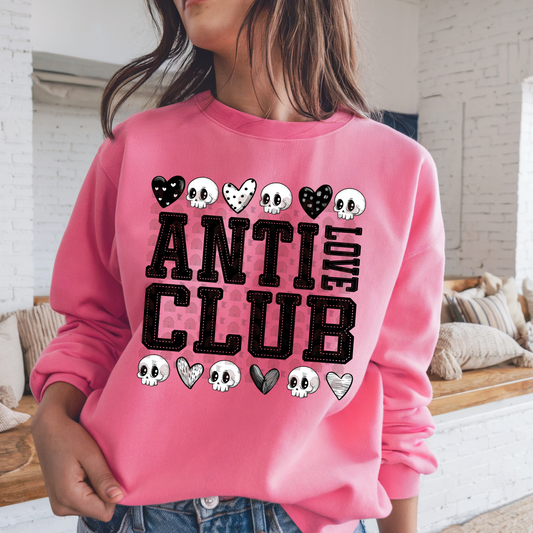 Anti Love Club Doodle Skull Heart