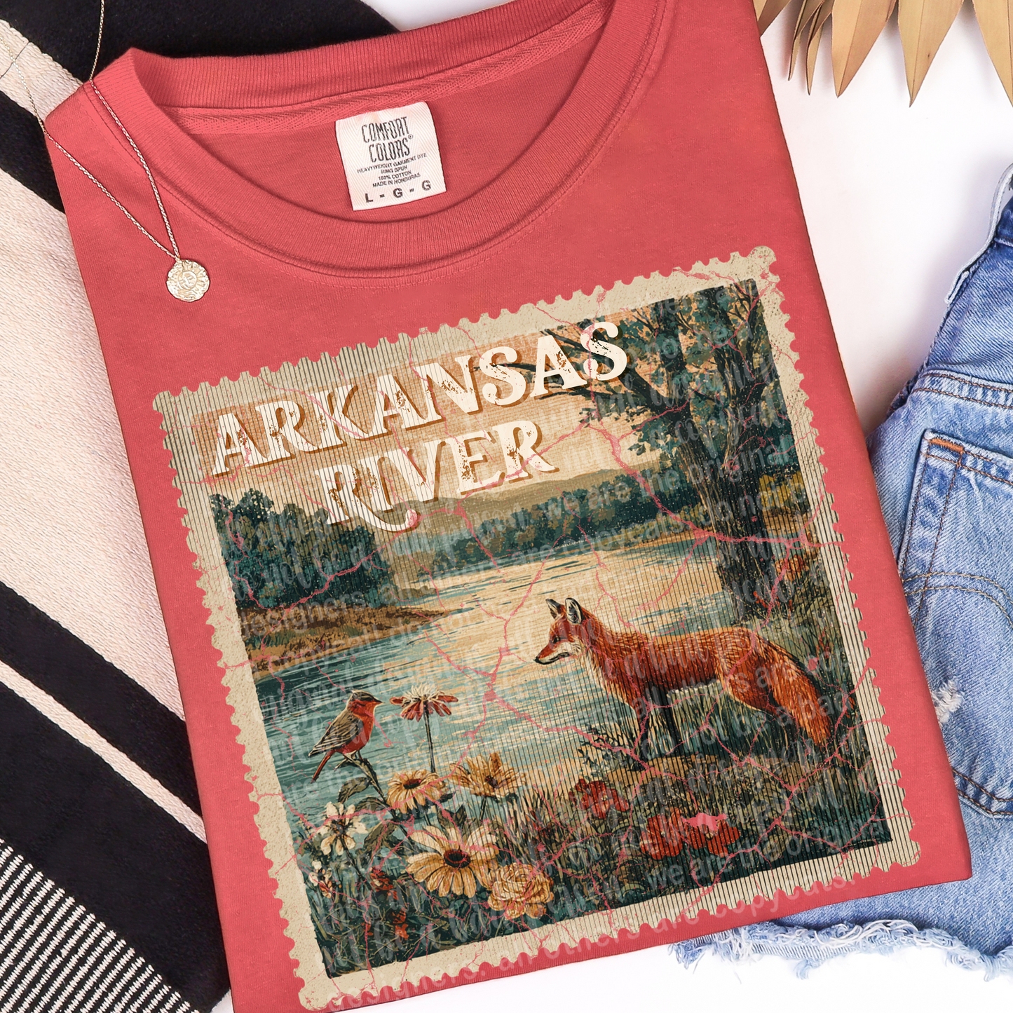Stamped Rivers And Parks