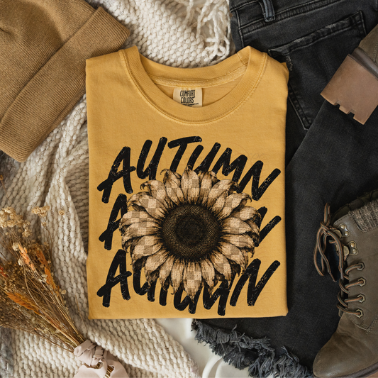 Autumn Checkered Sunflower