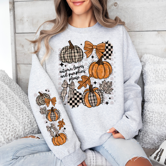 Autumn Leaves And Pumpkins Please