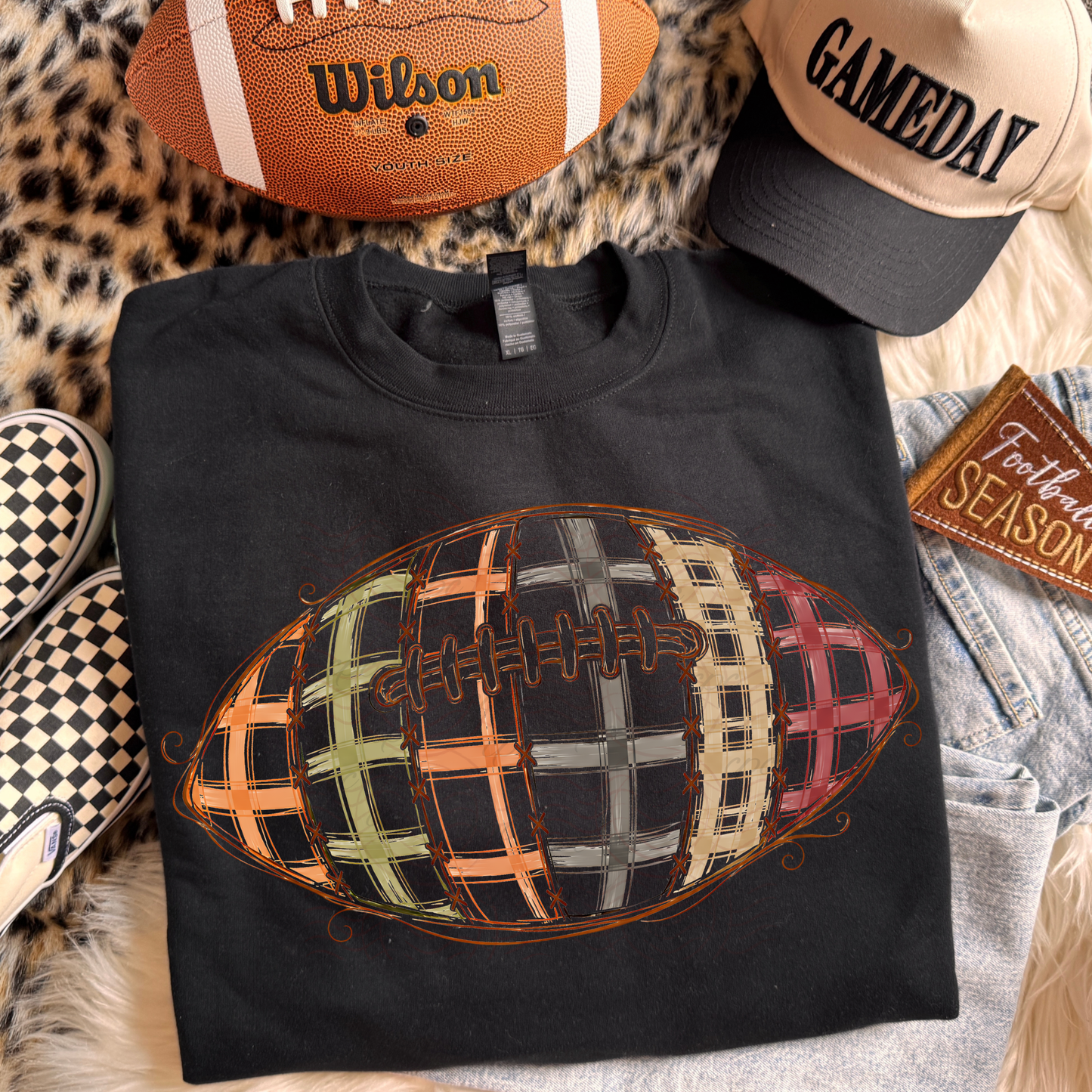 Autumn Plaid Football