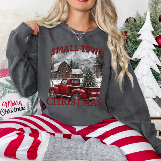 Barn Old Truck Small Town Christmas