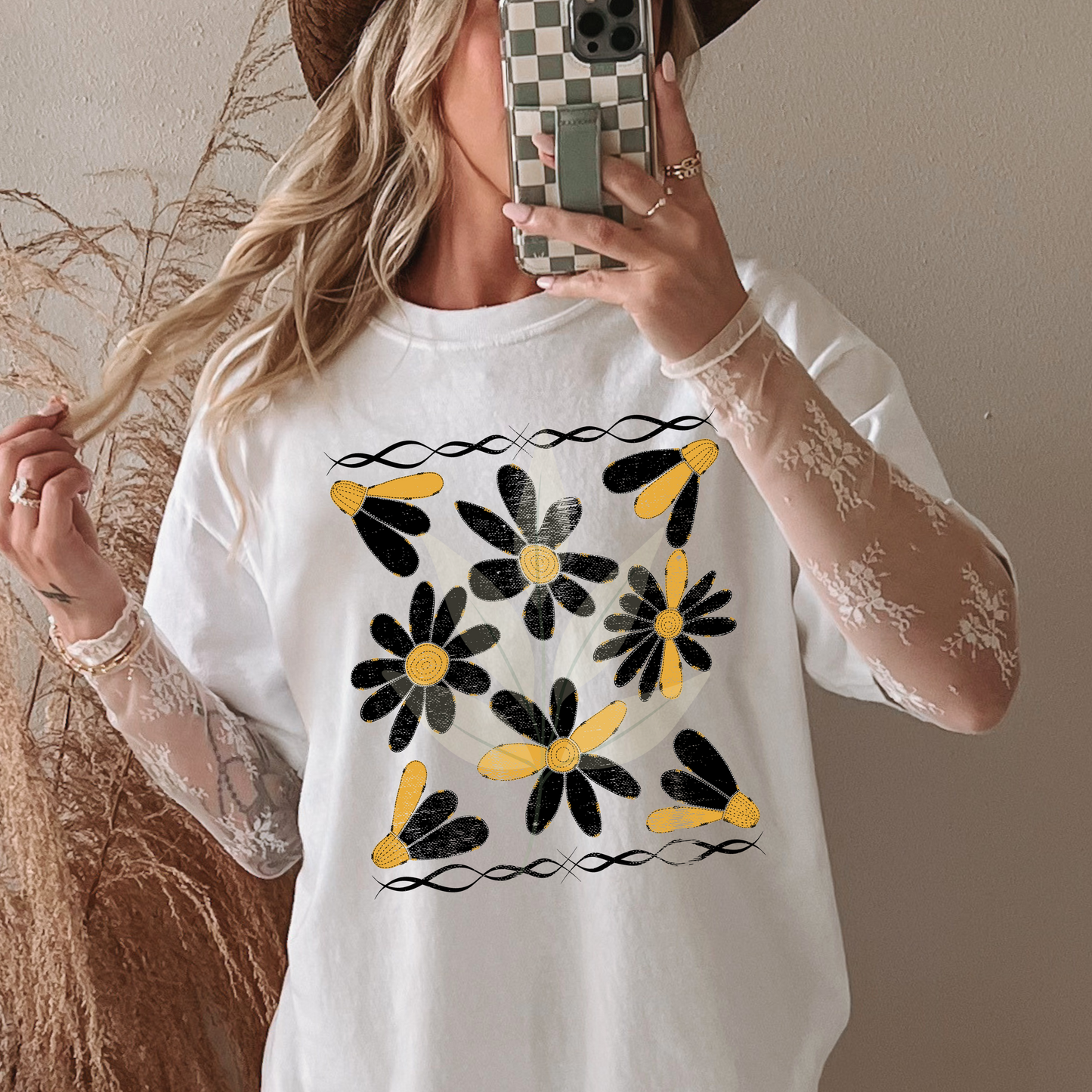 Black And Yellow Western Flowers
