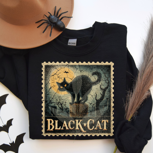 Black Cat Stamp