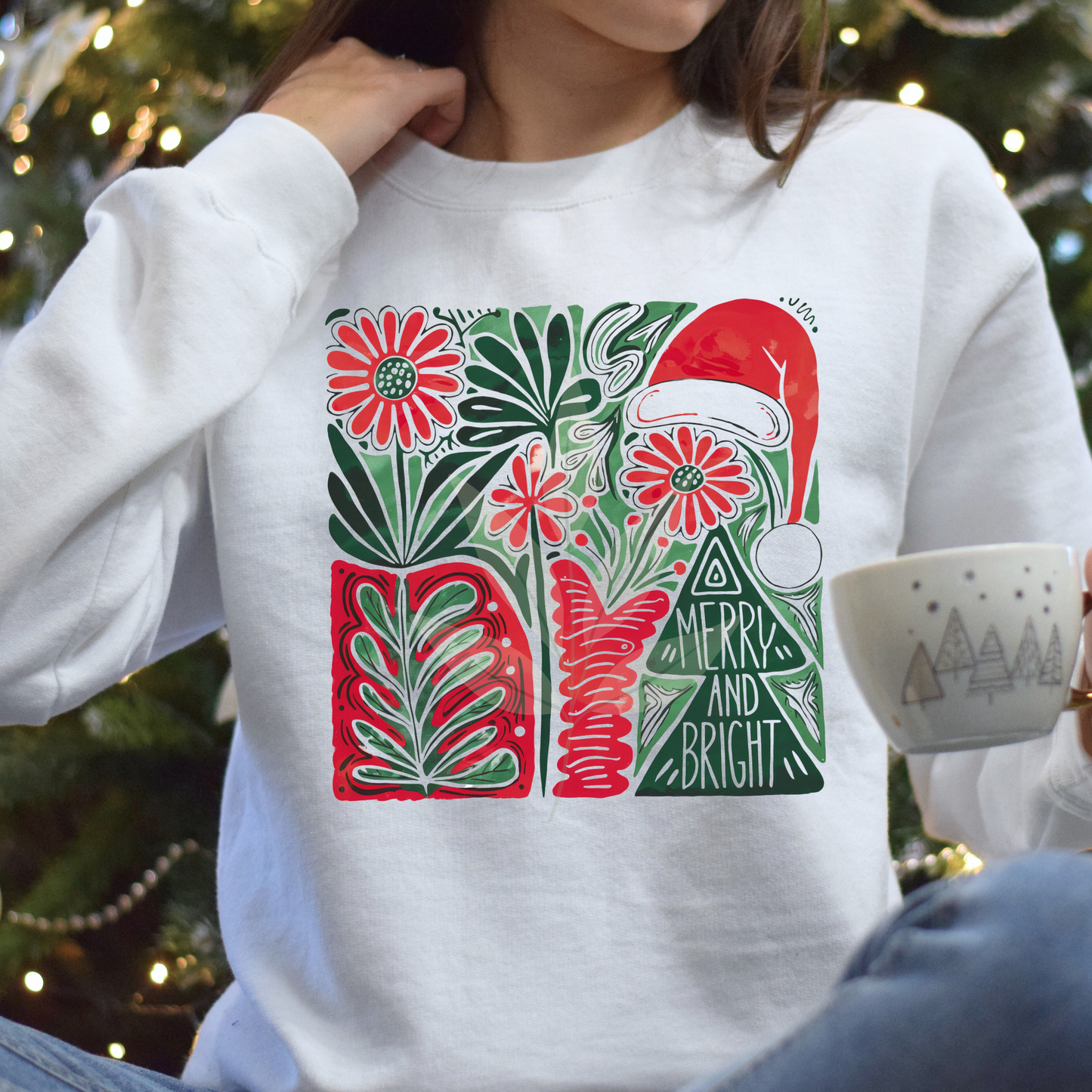 Boho Christmas Merry and Bright