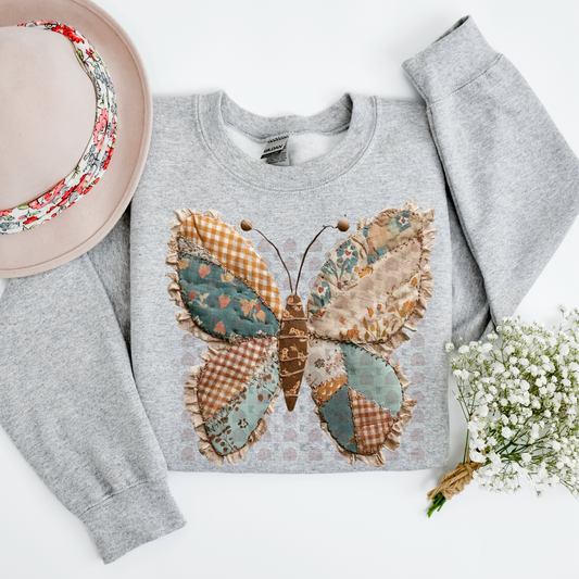 Boho Patchwork Butterfly