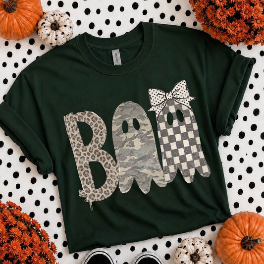 Boo Camo And Check Bow Ghosts