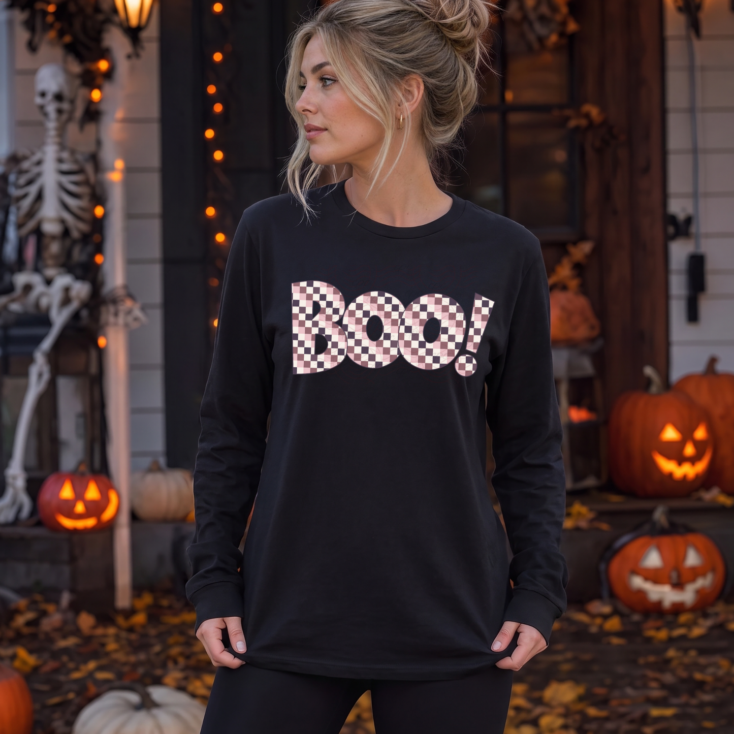 Boo Pinks Checkered