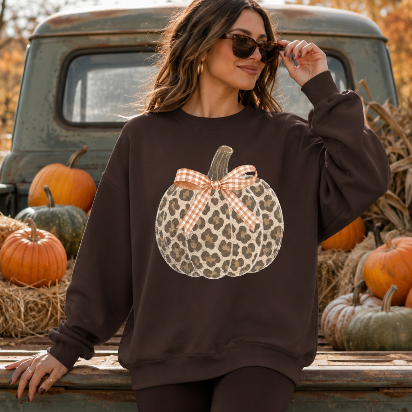Bow Pumpkin Leopard