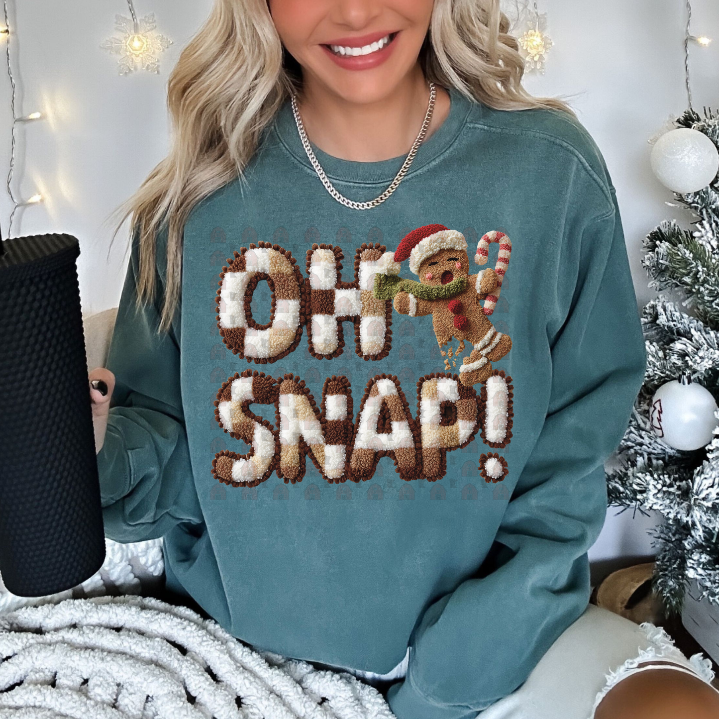 Brown Checkered Oh Snap