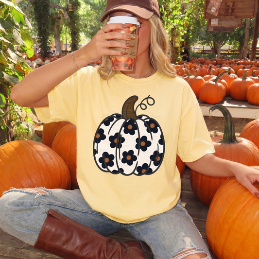 Brown Daisy Pumpkin