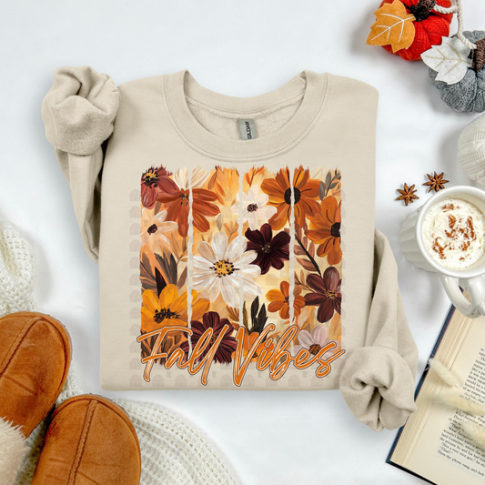Brown Florals Brushstroke Fall Vibes