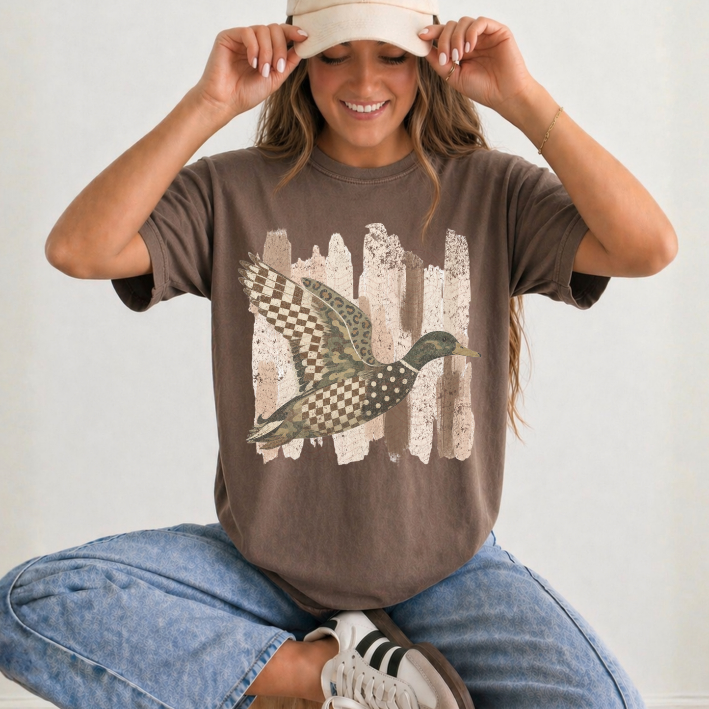 Browns Brushstroke Patterned Duck