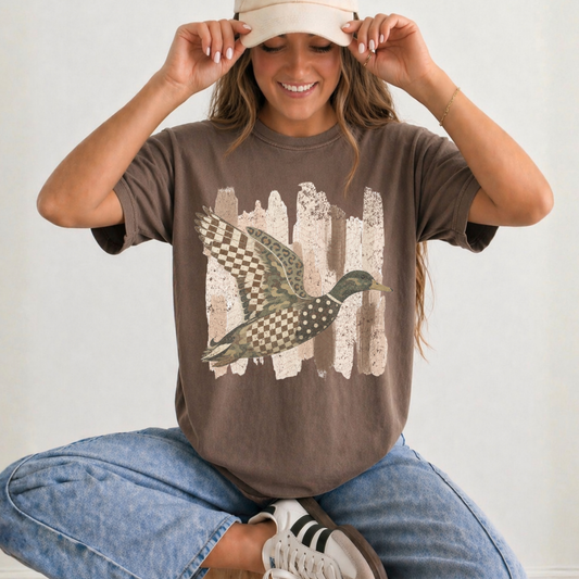 Browns Brushstroke Patterned Duck