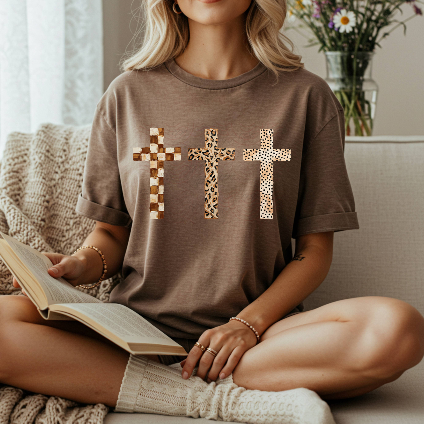 Brushstroke Cross Trio