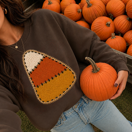 Burlap Candy Corn