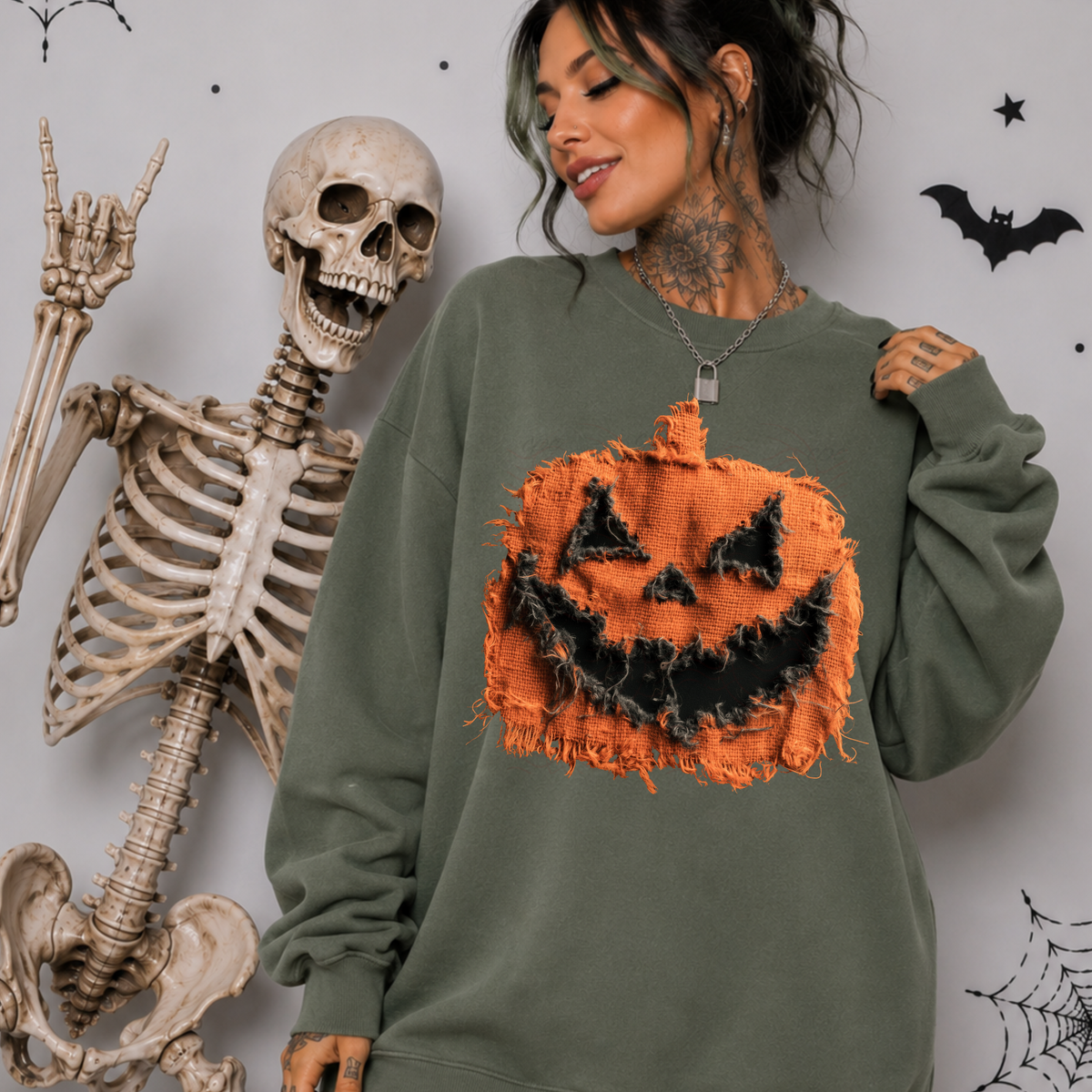 Burlap Orange Pumpkin