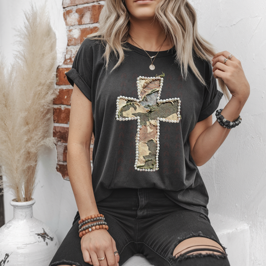 Camo Pearl Cross