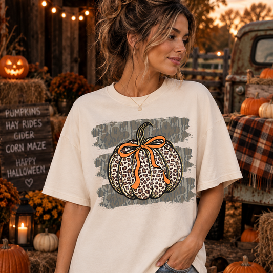 Camo Stripes Leopard Pumpkin