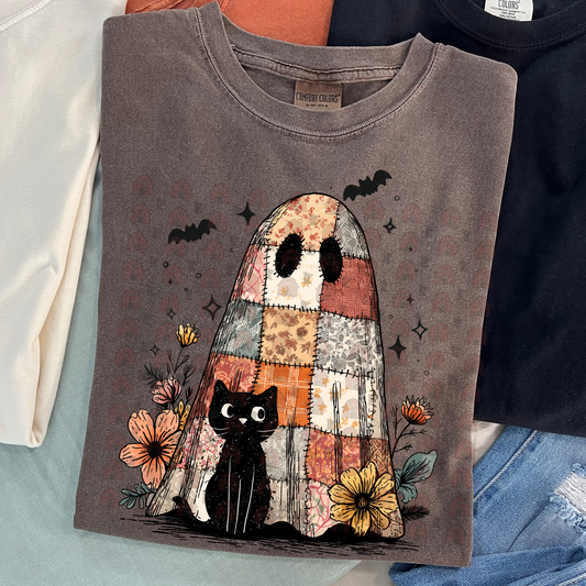 Cat And Patchwork Ghost