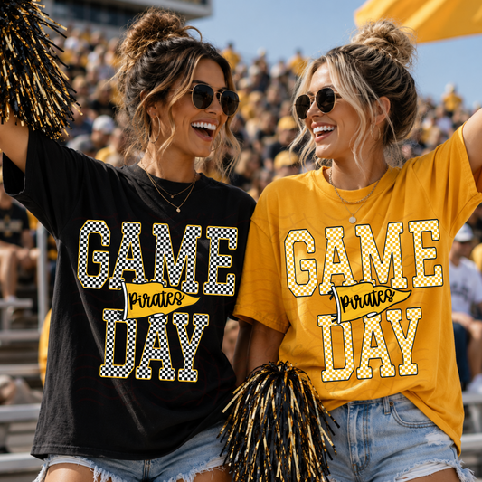 CUSTOMIZABLE - Checkered Game Day Pennant