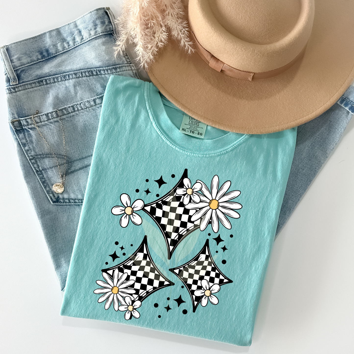 Checkered Stars and Daisies